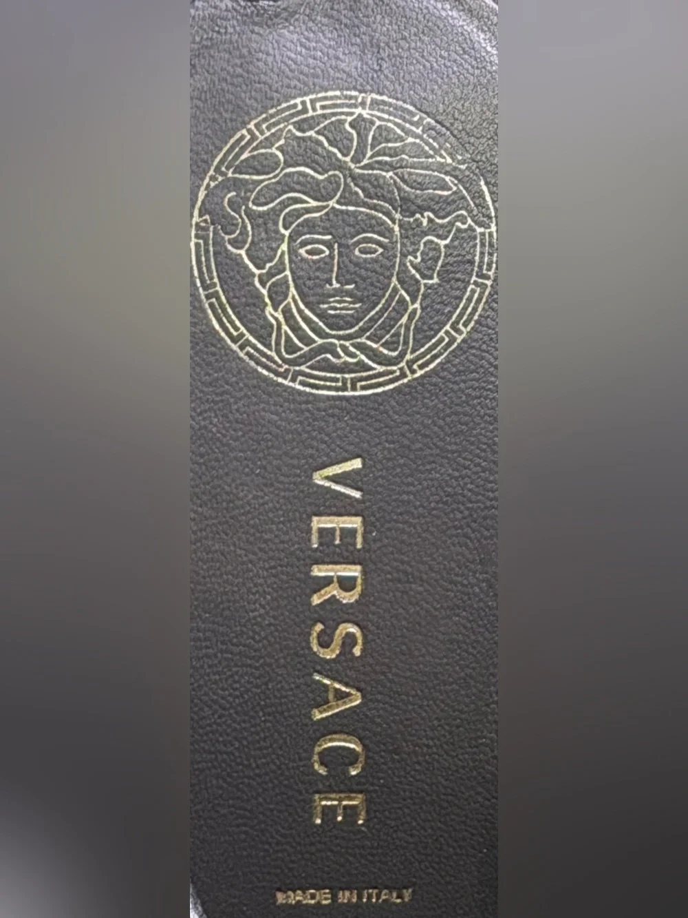 Vintage Versace Medusa Patent Leather Wooden Platform Mules Y2K Black EU 38